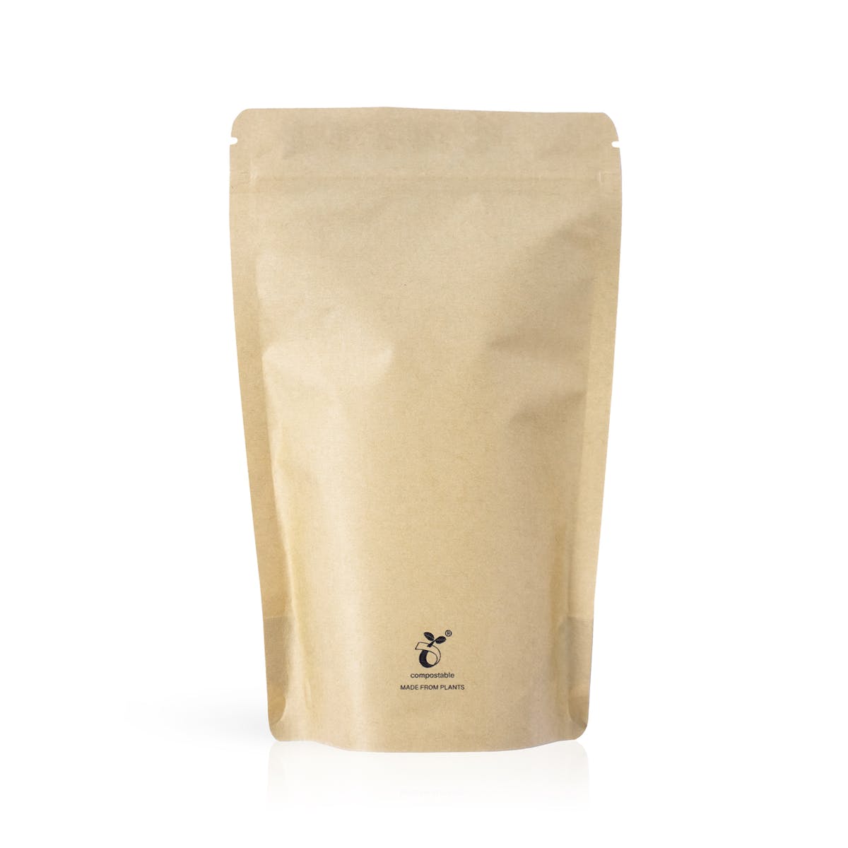 Compostable stand up pouch - kraft paper 1