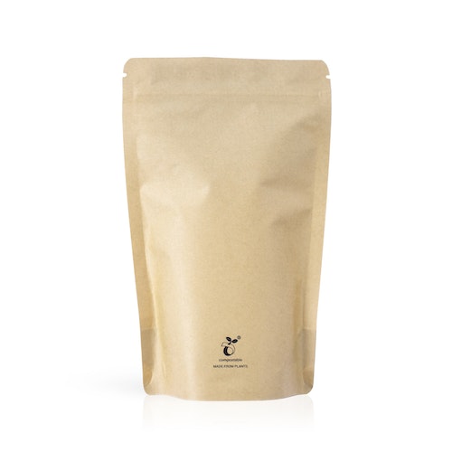 Compostable stand up pouch - kraft paper