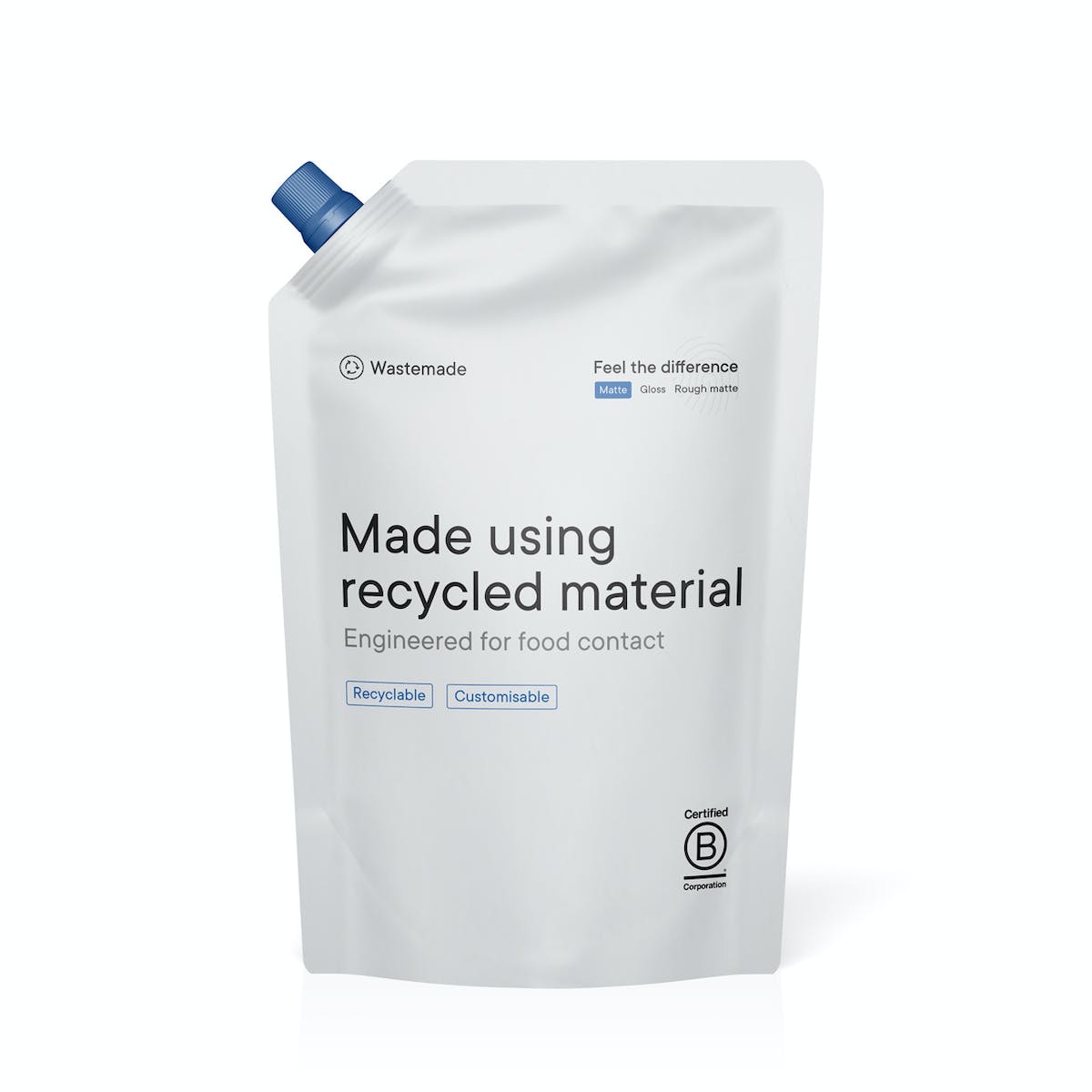 Wastemade™ post-consumer recycled (PCR) spout pouch 1