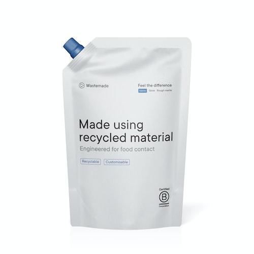 Wastemade™ post-consumer recycled (PCR) spout pouch