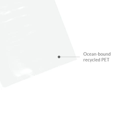 Recycled ocean-bound PET